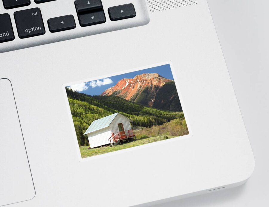 Colorado Sticker featuring the photograph Red Mountain by Eric Glaser