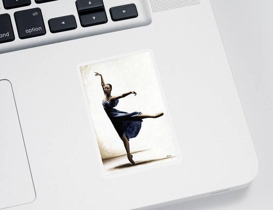 Dancer Sticker featuring the painting Refined Grace by Richard Young