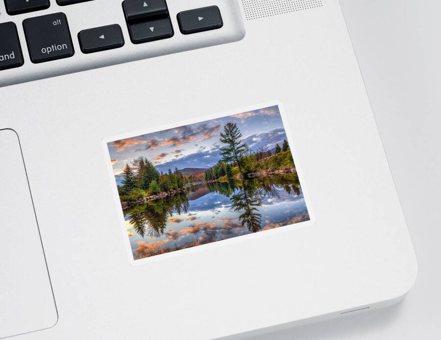 Reflection Sticker featuring the photograph Reflect by Mark Papke