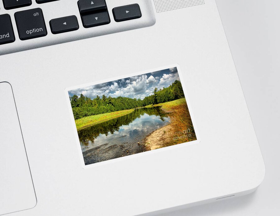 Cloud Sticker featuring the photograph Reflection of Nature by Joe Ng