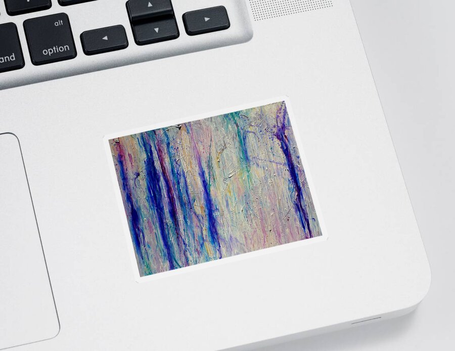 Abstract Painting Sticker featuring the painting Reflections I by Tracy Bonin