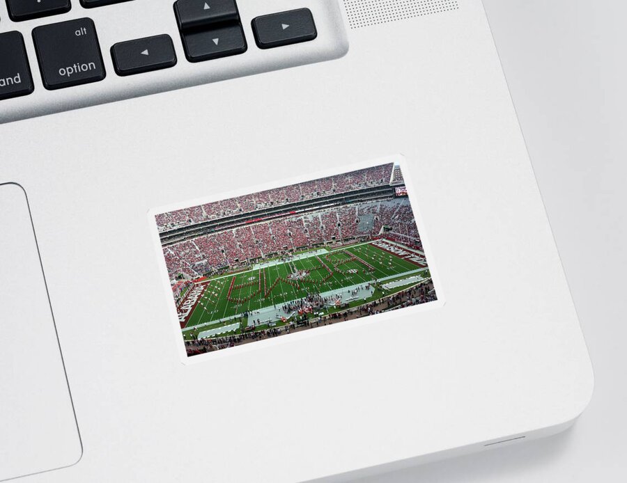 Gameday Sticker featuring the photograph Reverse Bama Spell-out by Kenny Glover