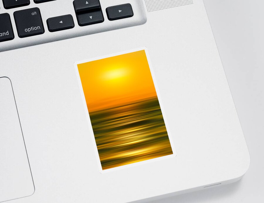 Beach Sticker featuring the photograph Rising Sun by Az Jackson