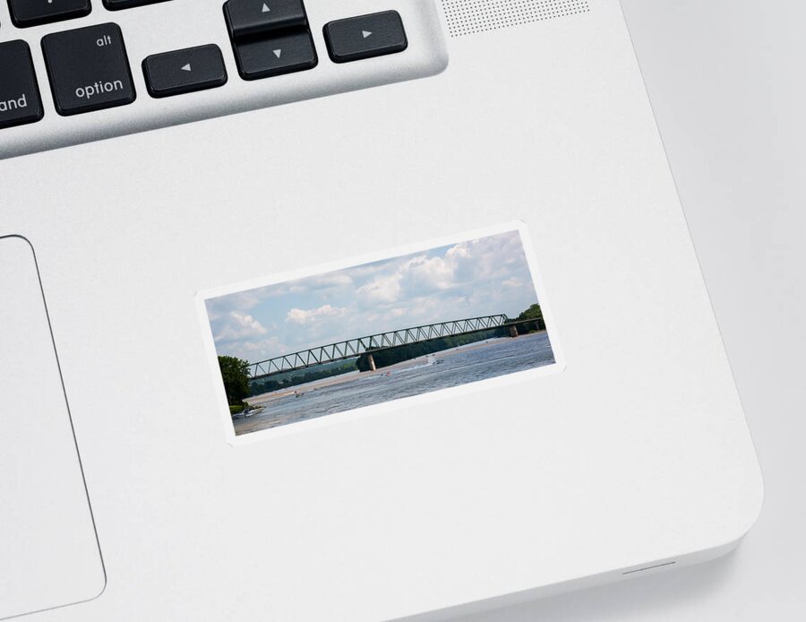 Riverfront Roar Sticker featuring the photograph Riverfront Roar 2015 by Holden The Moment