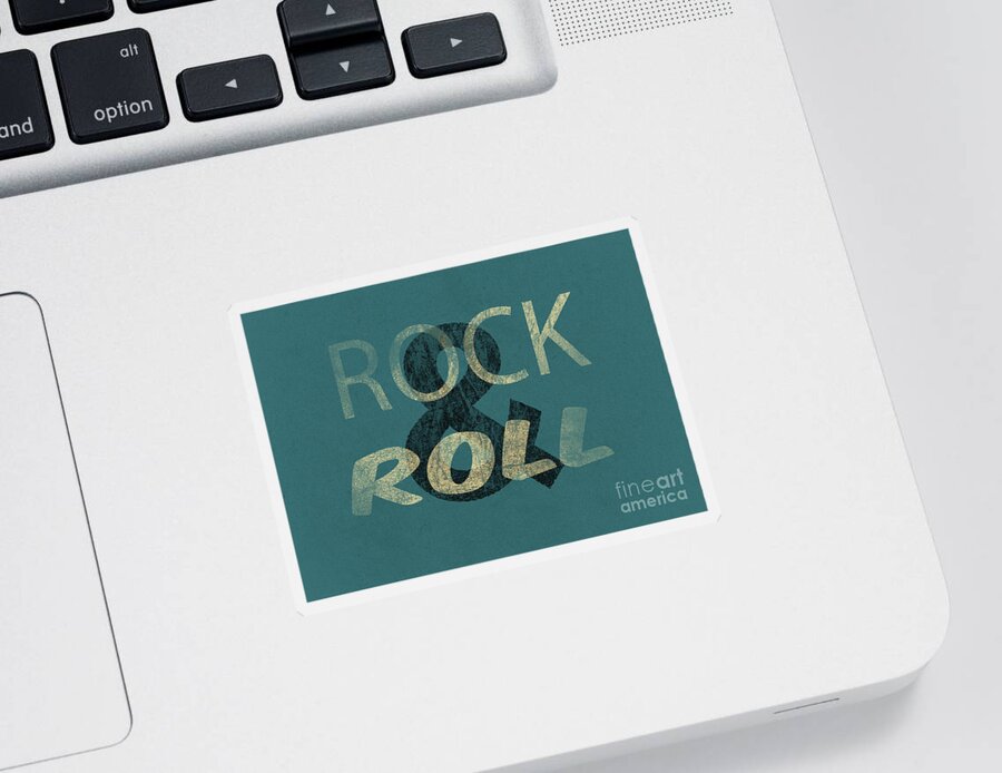 Music Sticker featuring the photograph Rock and Roll by Edward Fielding