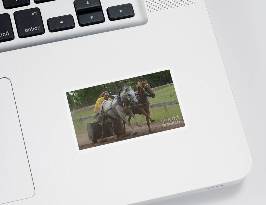 Chariot Sticker featuring the photograph Rodeo Life 9 by Bob Christopher