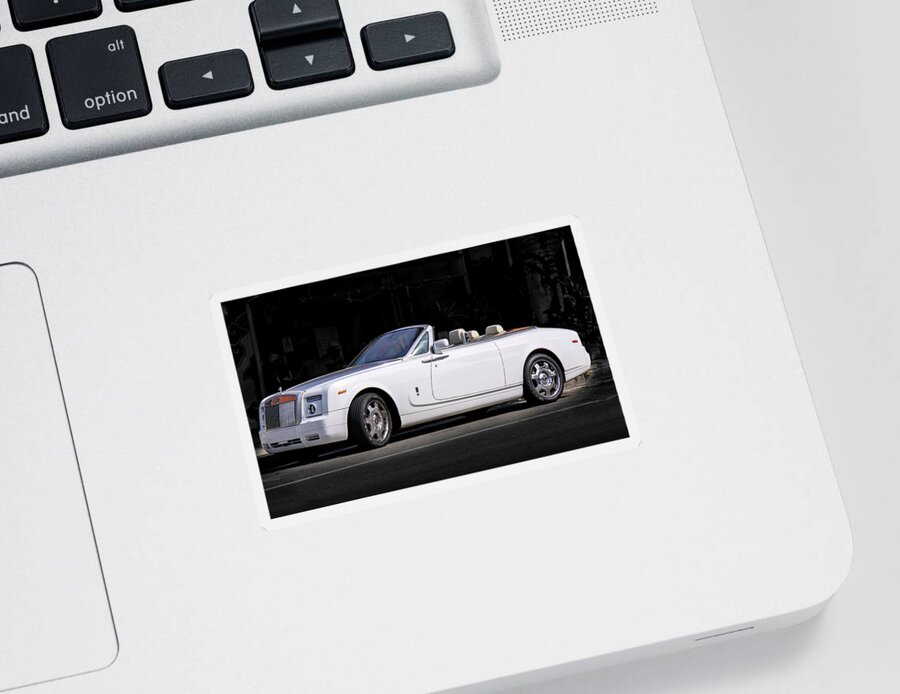 Rolls-royce Sticker featuring the photograph Rolls Royce Phantom Drophead Coupe by Gene Parks