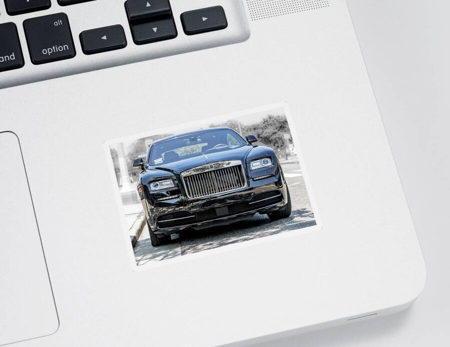 Rolls Royce Sticker featuring the photograph Rolls - Royce Wraith Coupe 2016 by Gene Parks