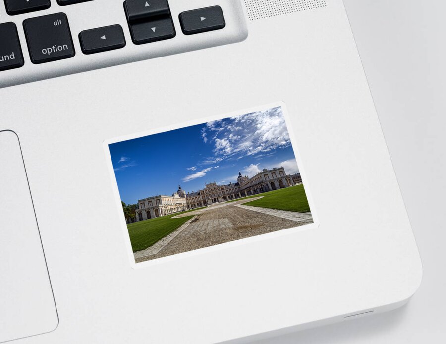 Royal Sticker featuring the photograph Royal Palace of Aranjuez by Pablo Lopez