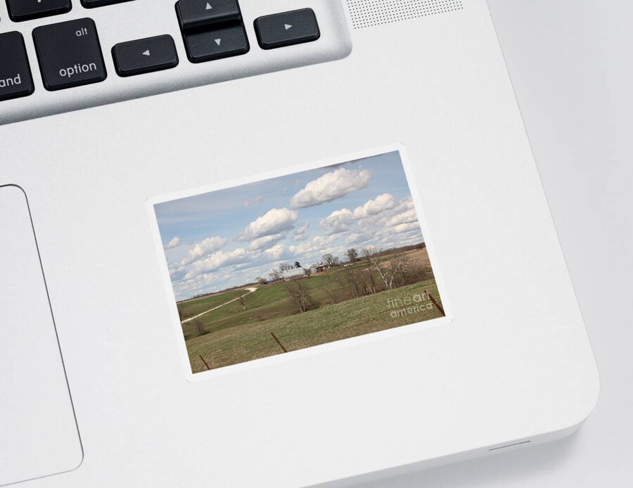 Rural Sticker featuring the photograph Rural Randolph County by Kathryn Cornett