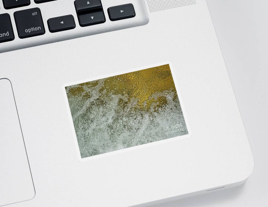  Sticker featuring the photograph Rushing Water and Sunlight by Debbie Portwood