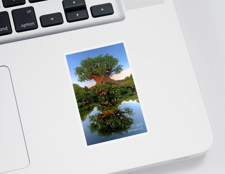 Tree Sticker featuring the photograph Safari Village Tree Of Life by Gary Keesler