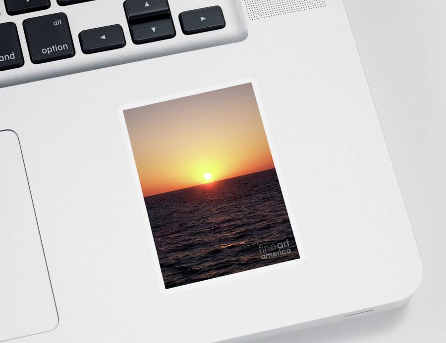 Photography Sticker featuring the photograph Sailing At Sunset by Phil Perkins
