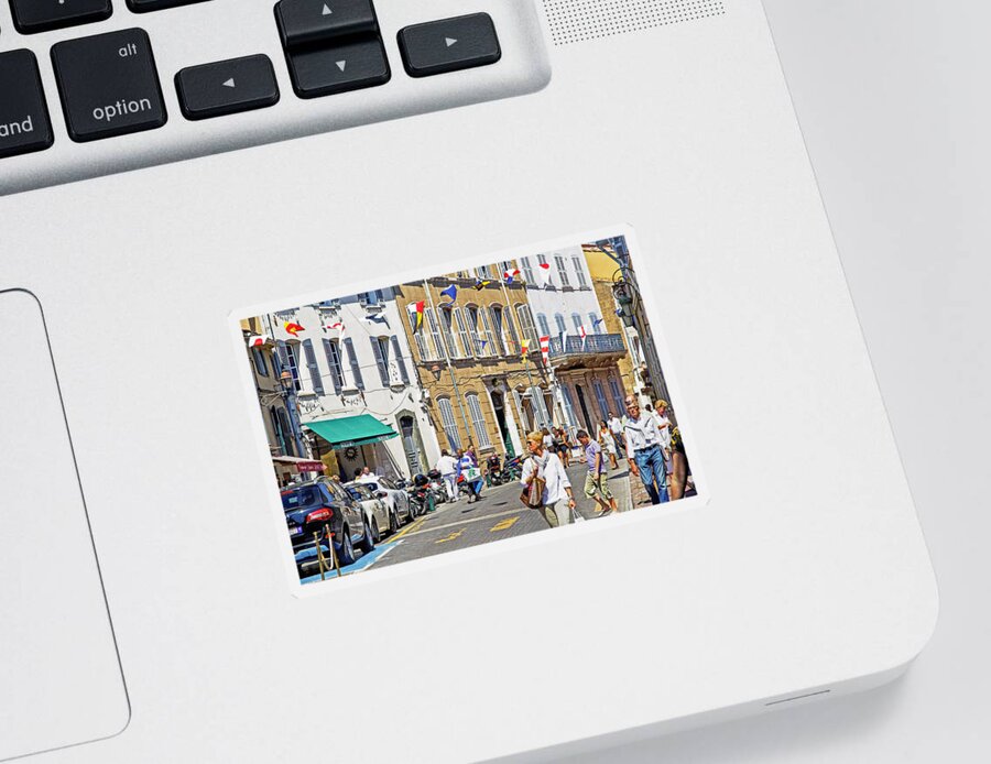 Saint-tropez Sticker featuring the photograph Saint Tropez Moment by Keith Armstrong