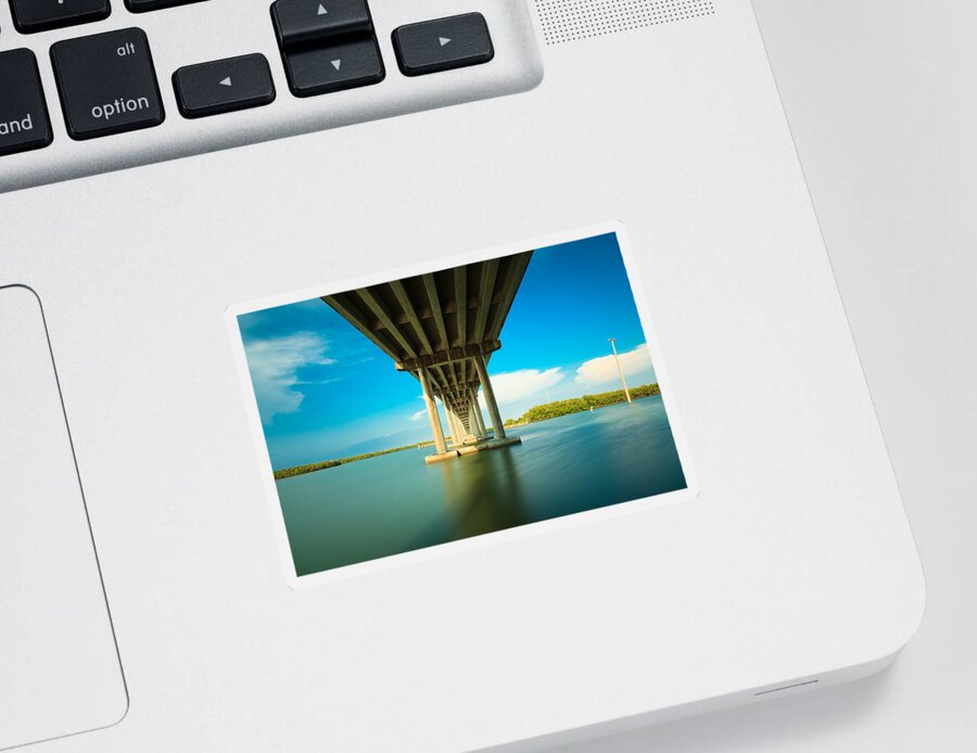 Everglades Sticker featuring the photograph San Marco Bridge by Raul Rodriguez