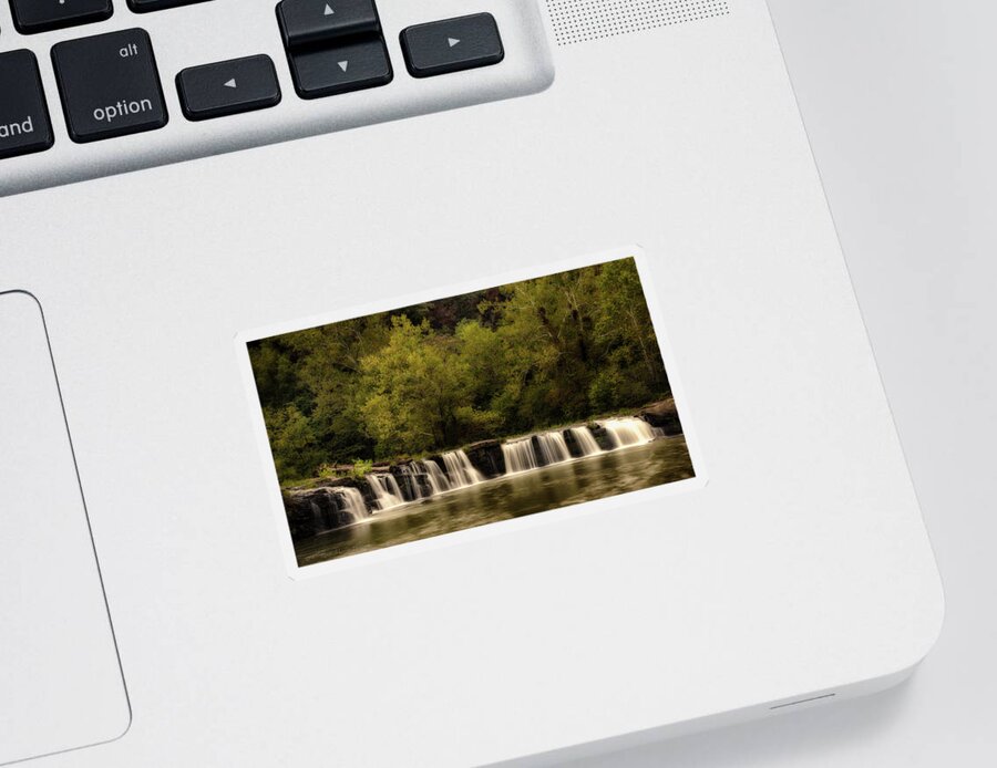  Waterfalls Sticker featuring the photograph Sandstone by C Renee Martin
