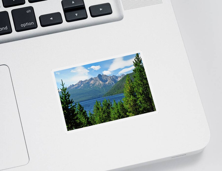 Sawtooth Mountains Sticker featuring the photograph Sawtooth Serenity by Greg Norrell