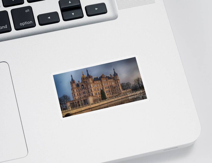 Prott Sticker featuring the photograph Schwerin Castle 6 by Rudi Prott