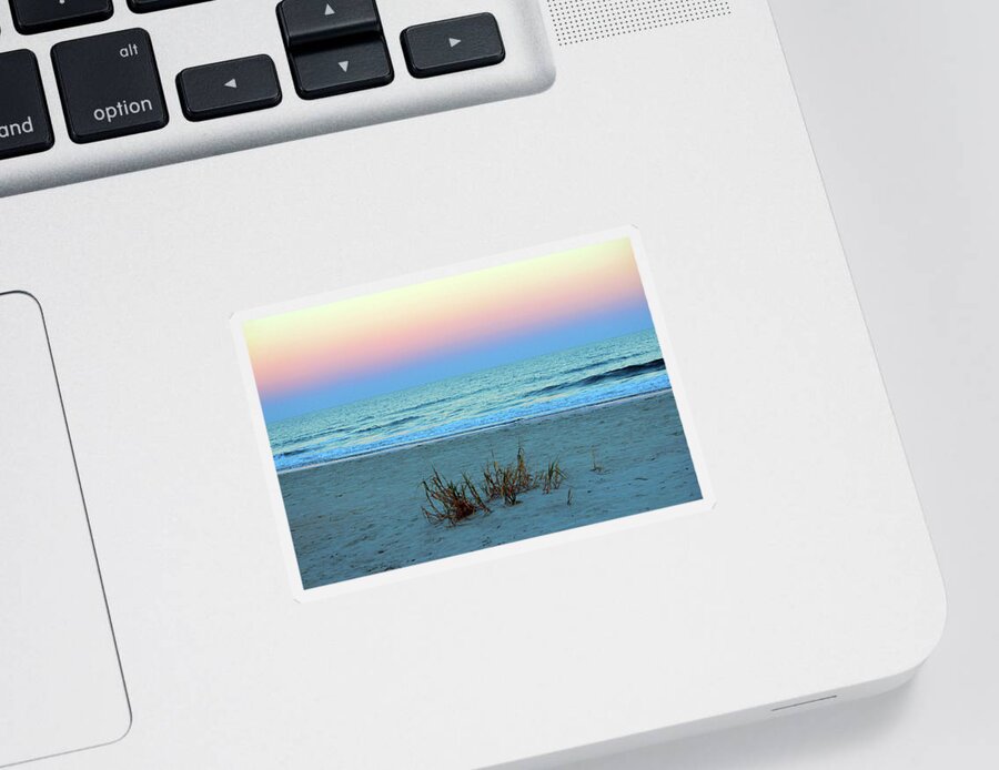 Seaside Sticker featuring the photograph Seaside Sunset by Cynthia Guinn