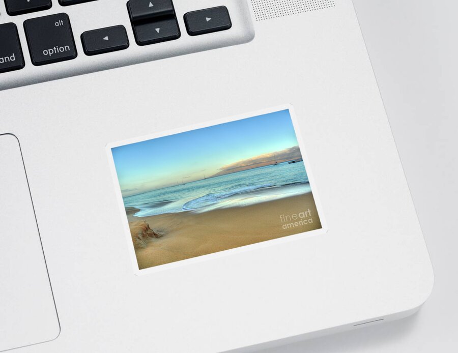 Photograph Sticker featuring the photograph Serene Ka'anapali Beach by Kelly Wade