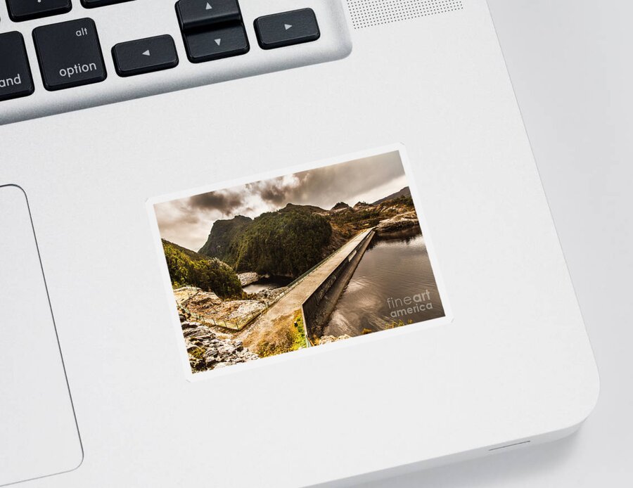 Water Sticker featuring the photograph Serpentine river crossing by Jorgo Photography