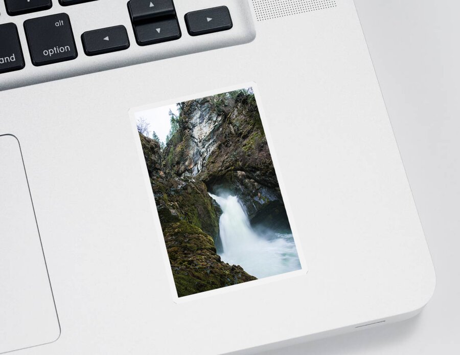 Washington Sticker featuring the photograph Sheep Creek Falls by Troy Stapek