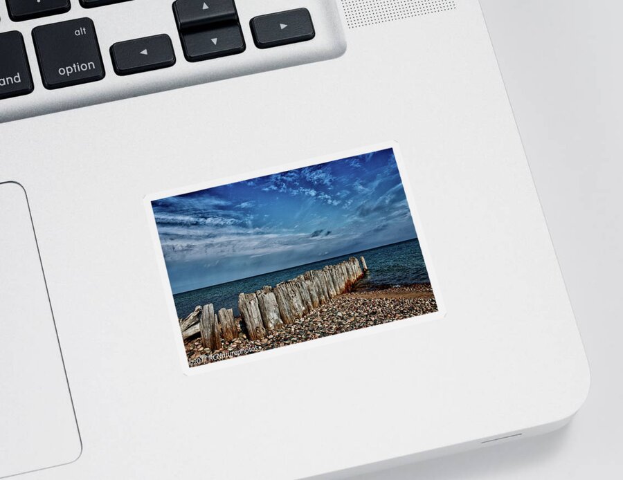 Hdr Sticker featuring the photograph Skies of Superior by Rachel Cohen