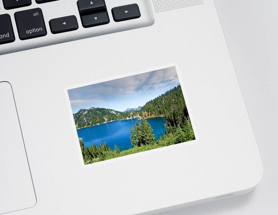 Alpine Sticker featuring the photograph Snow Lake by Jeff Goulden