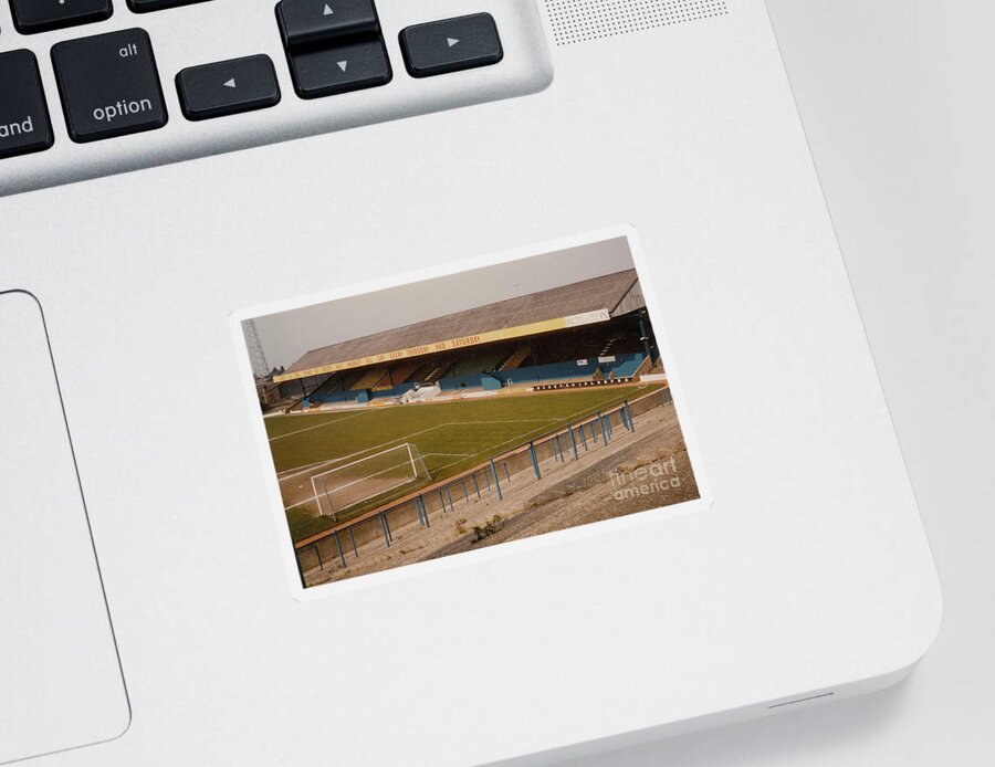  Sticker featuring the photograph Southend United - Roots Hall - East Stand 2 - 1970s by Legendary Football Grounds