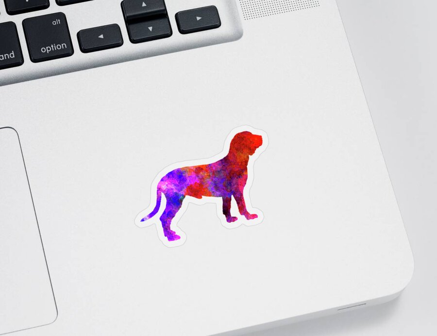Spanish Sticker featuring the painting Spanish Hound in watercolor by Pablo Romero
