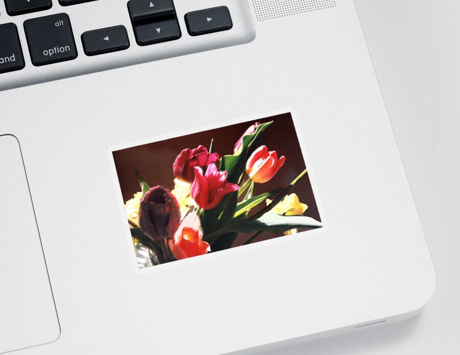 Floral Still Life Sticker featuring the photograph Spring Bouquet by Steve Karol