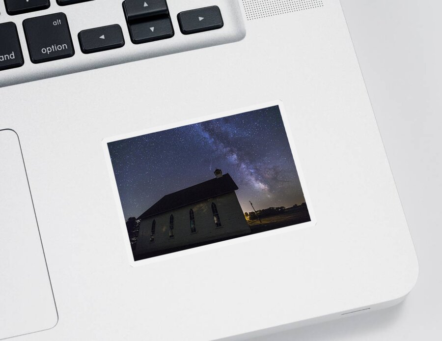 Meteors Sticker featuring the photograph St. Anns 3 by Aaron J Groen
