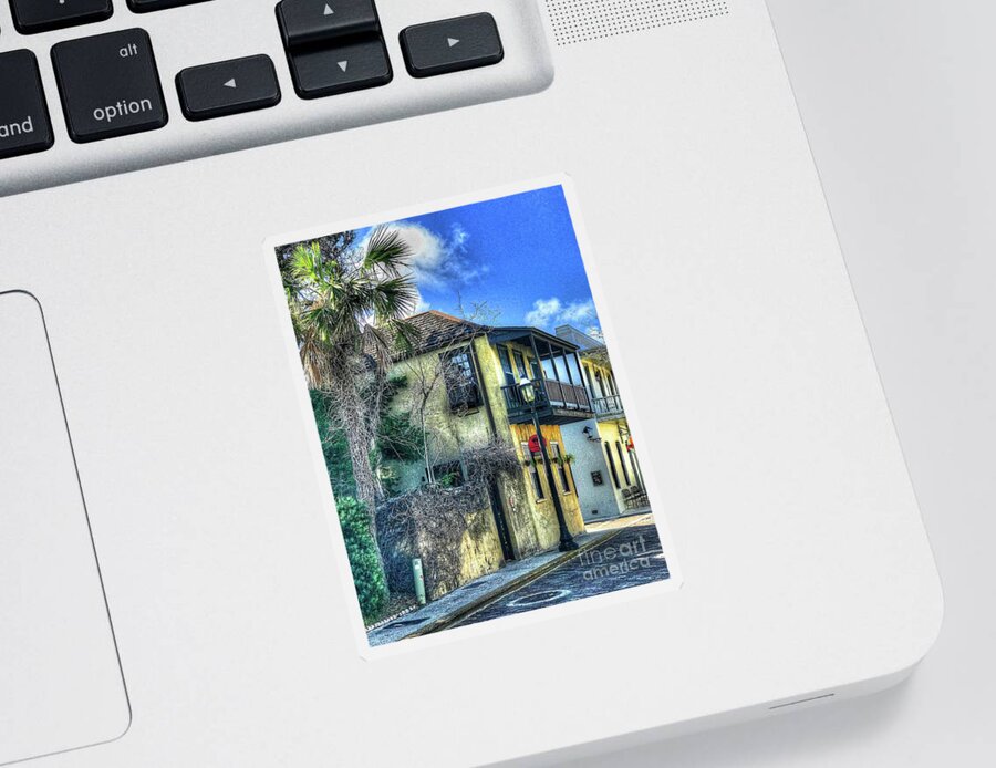 House Sticker featuring the photograph St. Augustine House by Debbi Granruth