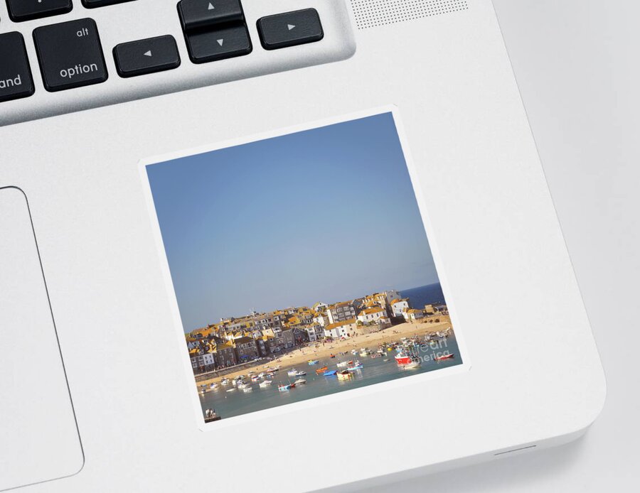St Ives Sticker featuring the photograph St Ives harbour by Lyn Randle
