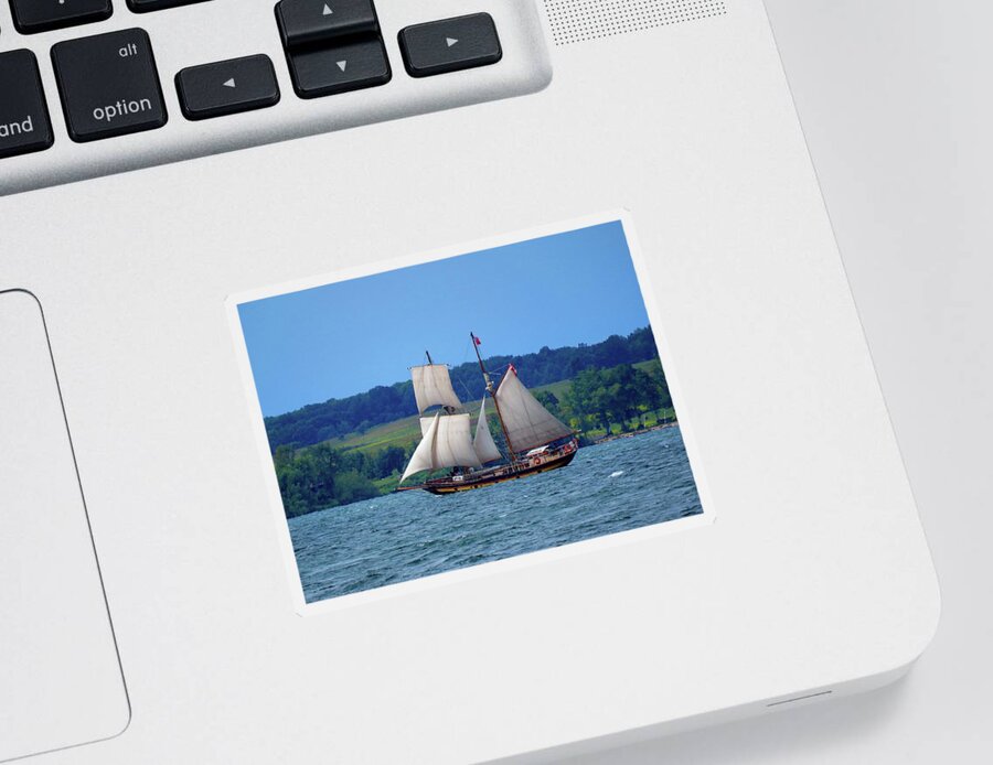  Sticker featuring the photograph St. Lawrence II by Dennis McCarthy