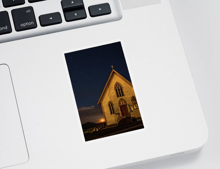 Landscape Sticker featuring the photograph St. Paul's at Night by Marc Crumpler