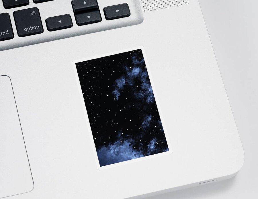 Clouds Sticker featuring the digital art Starry Night by Brandi Untz