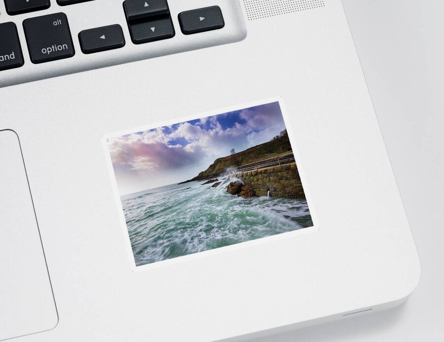 Coastal Scene Sticker featuring the photograph Steps by Chris Smith