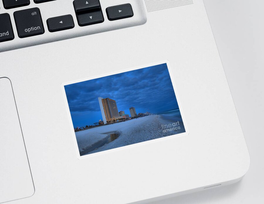 Panama City Sticker featuring the photograph Storm Clouds Over Panama City by Adam Jewell