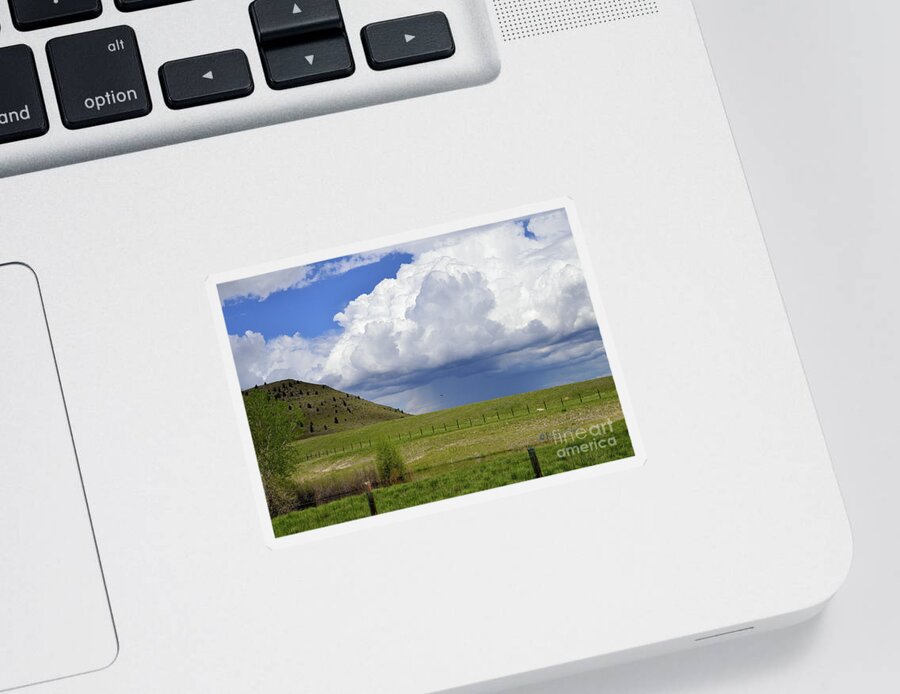 Landscape Sticker featuring the photograph Storm Coming In by Kae Cheatham
