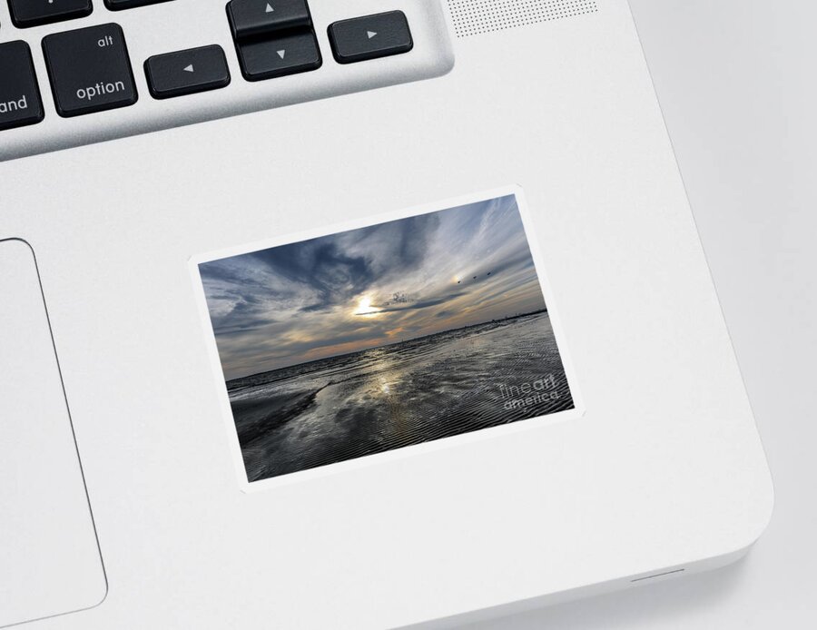 Sunrise Sticker featuring the photograph Storms Passing by Dale Powell