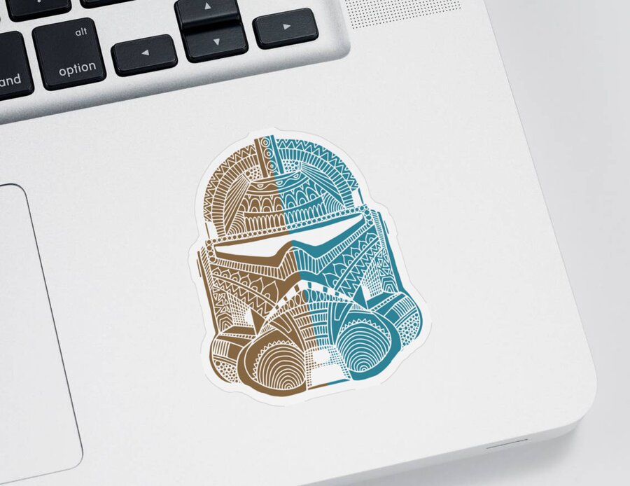Stormtrooper Helmet - Star Wars Art - Blue Green Throw Pillow by Studio  Grafiikka - Pixels
