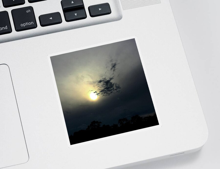 Sky Sticker featuring the photograph Strange Cloud by Matt Cegelis