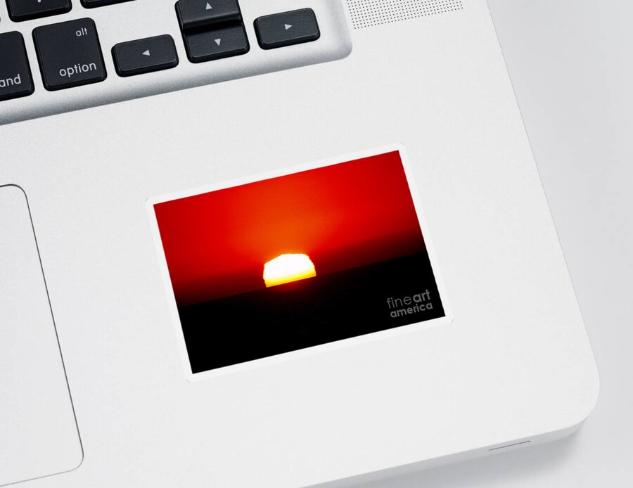 Sunset Sticker featuring the photograph Sun Dipping by Mark Jackson
