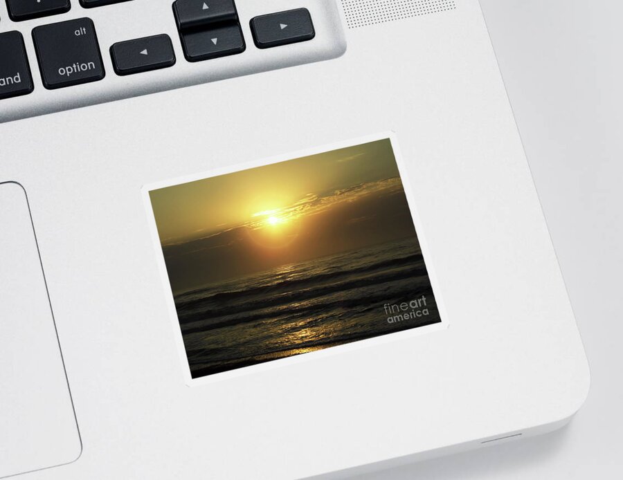 Amelia Island Sticker featuring the photograph Sunrise At Fernandina Beach by D Hackett
