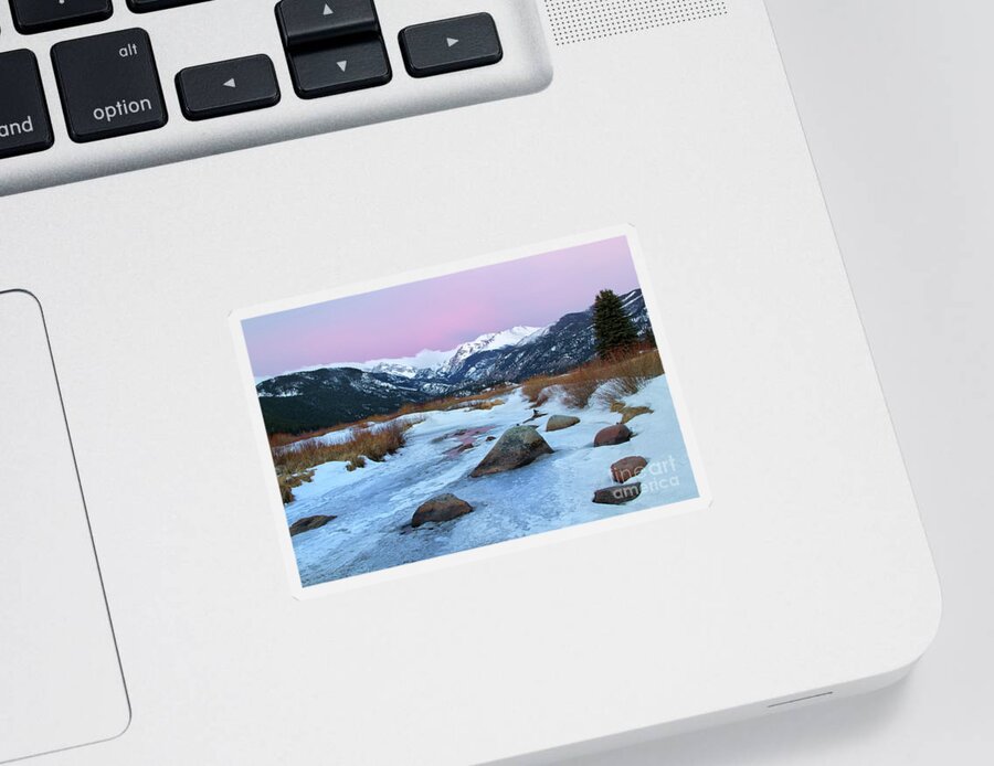 Rocky Mountain National Park Sticker featuring the photograph Sunrise at Rocky Mountain National Park by Ronda Kimbrow