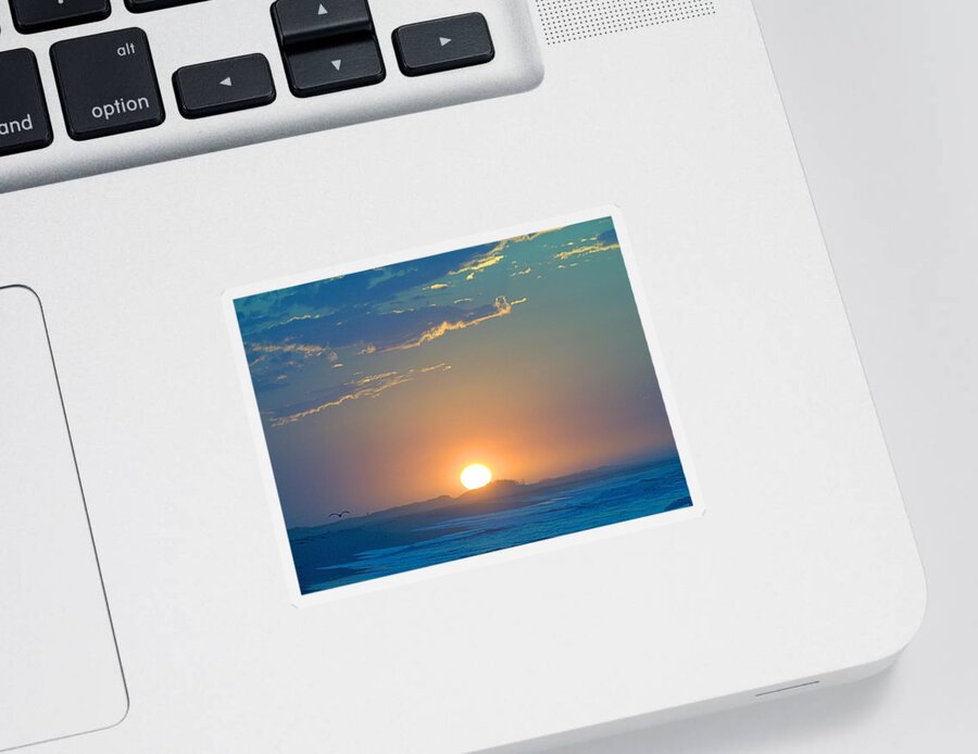 Sunrise Sticker featuring the photograph Sunrise Sky by Newwwman