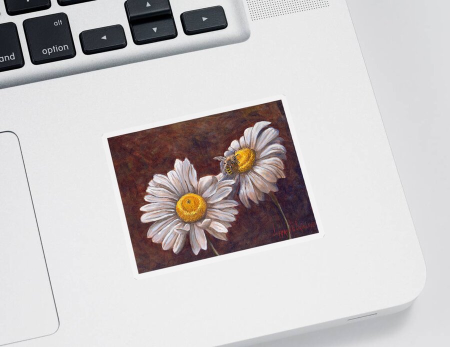 Flower Sticker featuring the painting Suns Harvest by Jeff Brimley