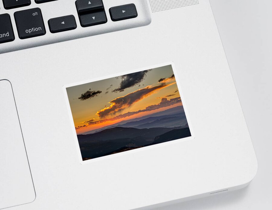 2015 Sticker featuring the photograph Sunset Layers by David R Robinson