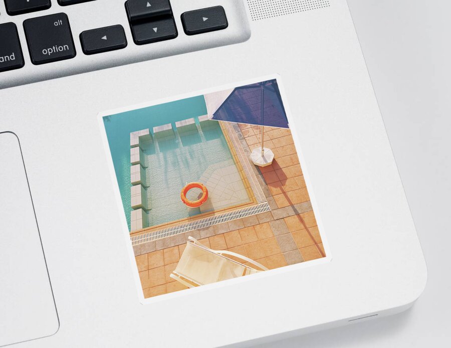Water Sticker featuring the photograph Swimming Pool by Cassia Beck